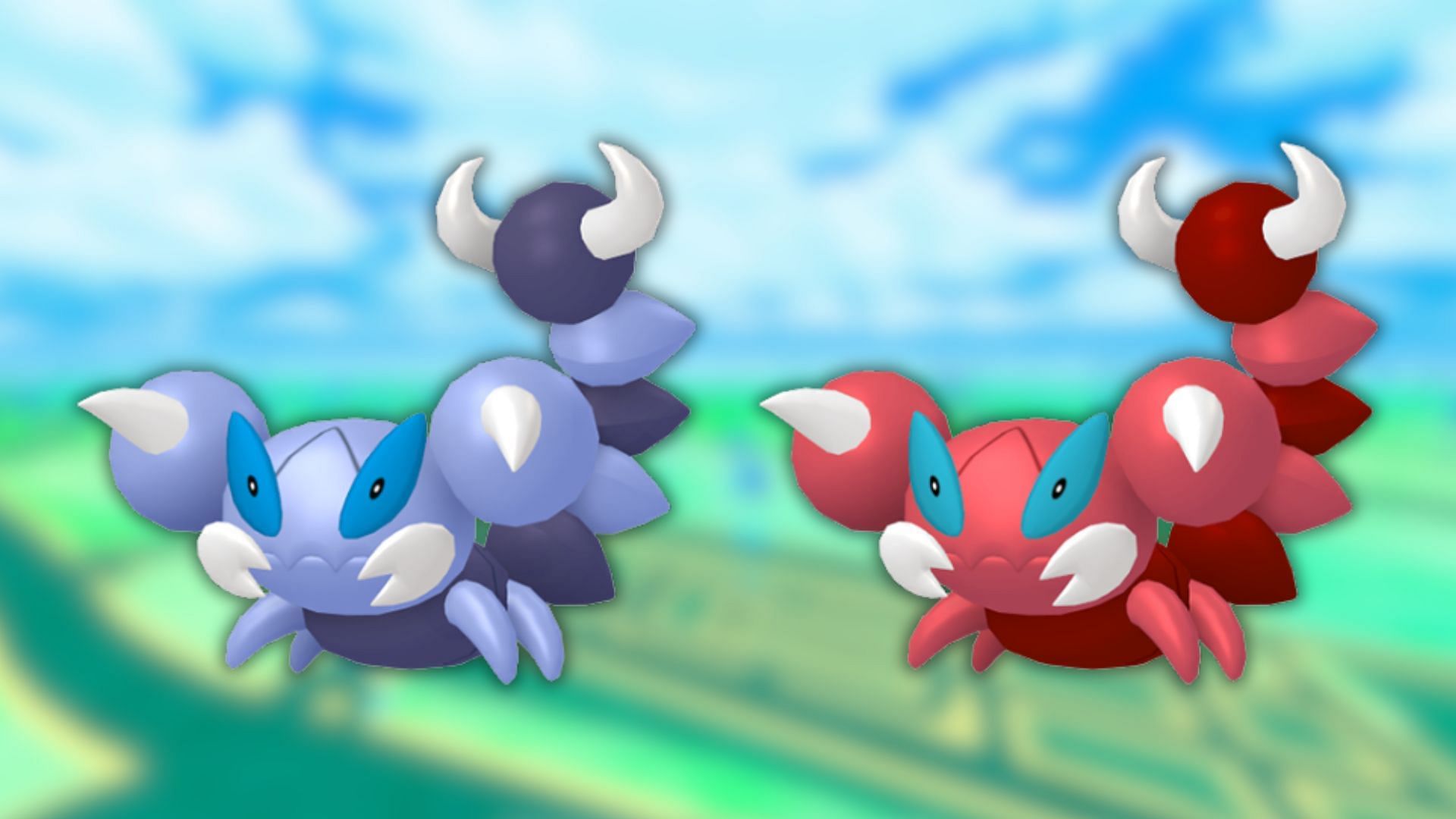 Skorupi and its shiny variant (Image via The Pokemon Company)